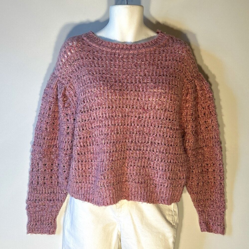 Universal Thread SZ XL Pink chunky weave Boxy Slouchy sweater Y2K Comfy Preppy